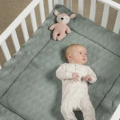 Jollein Boxkleed River Knit 75x95cm - Ash Green -Baby's Only 550x823 32