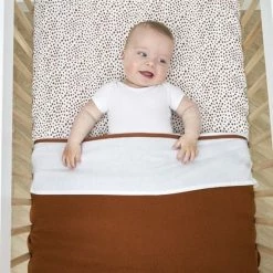 Meyco Bies Ledikant Laken - Camel - 100x150cm -Baby's Only 550x823 34