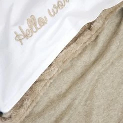 Meyco Knit Basic Teddy Wiegdeken - Sand Melange - 75x100cm -Baby's Only 550x825 117
