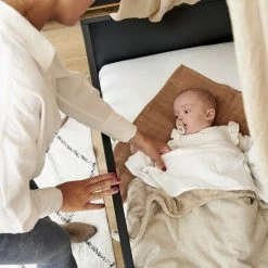 Meyco Knit Basic Teddy Wiegdeken - Sand Melange - 75x100cm -Baby's Only 550x825 118