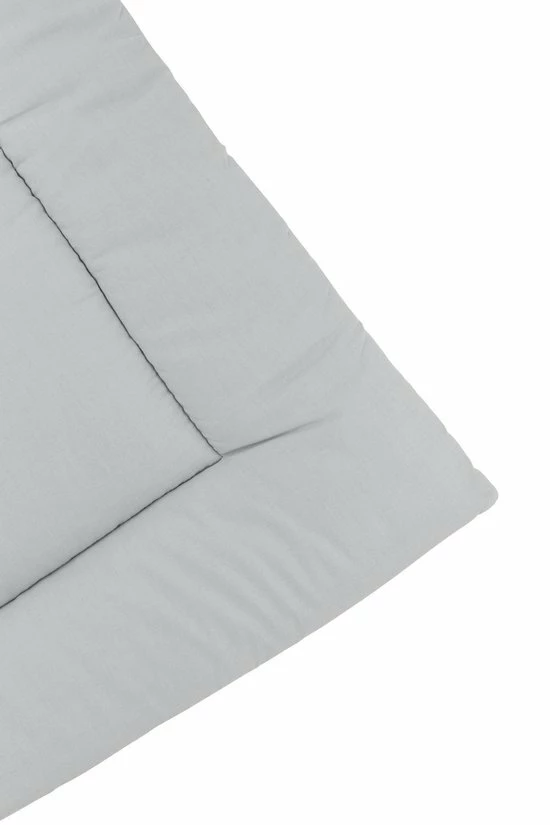 Meyco Uni Boxkleed - 80x100cm - Grijs/Lichtgrijs 3 Meyco Uni Boxkleed - 80x100cm - Grijs/Lichtgrijs - Afbeelding 3