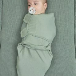 Meyco Cheetah/Uni Swaddlemeyco Inbakerdoek - 2-pack - Forest Green - 0-3 Maanden -Baby's Only 550x825 170