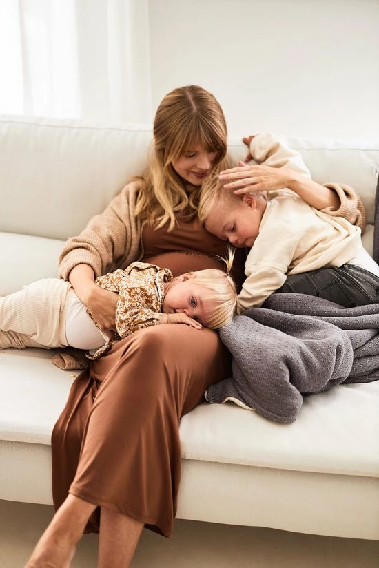 Jollein Baby Deken Wieg 75x100cm Teddy Bliss Knit - Storm Grey 4 Jollein Baby Deken Wieg 75x100cm Teddy Bliss Knit - Storm Grey - Afbeelding 4