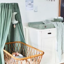 Jollein Baby Laken Wieg 75x100cm Snake - Ash Green -Baby's Only 550x825 41