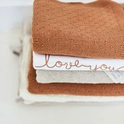Jollein Baby Laken Wieg 75x100cm Love You - Caramel -Baby's Only 550x825 48
