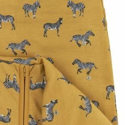 Meyco Baby Slaapzak 4 Seizoenen Zebra Animal - Honey Gold -Baby's Only 550x825 88