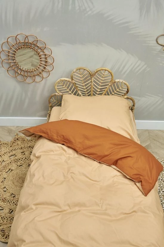 Meyco Uni Dekbedovertrek Ledikant - Camel/Warm Sand - 100x135cm 3 Meyco Uni Dekbedovertrek Ledikant - Camel/Warm Sand - 100x135cm - Afbeelding 3