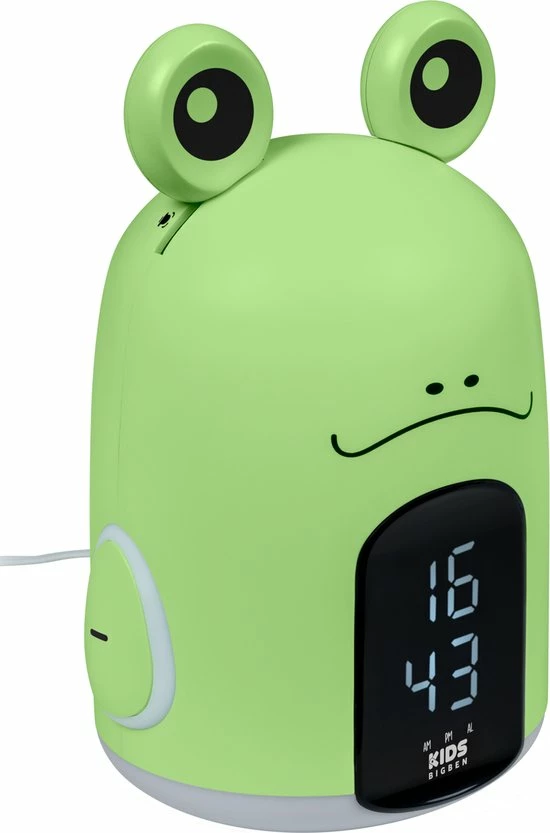 Bigben Kinderwekker Met Geluidseffecten - Nachtlamp - Trevor De Kikker 7 Bigben Kinderwekker Met Geluidseffecten - Nachtlamp - Trevor De Kikker - Afbeelding 7